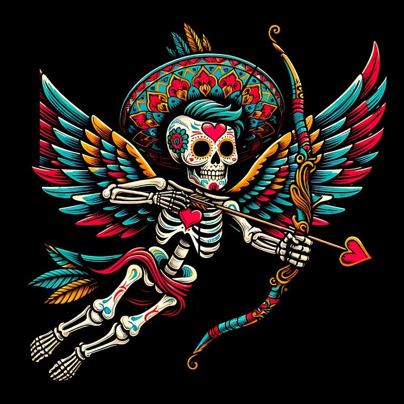 La flèche de Cupidon rassemble les cœurs