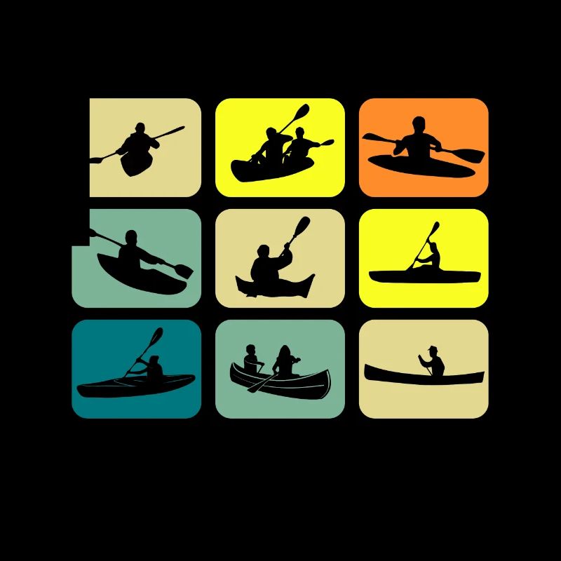 Canoe Gets Me Retro Paddle Together Canoe Paddle