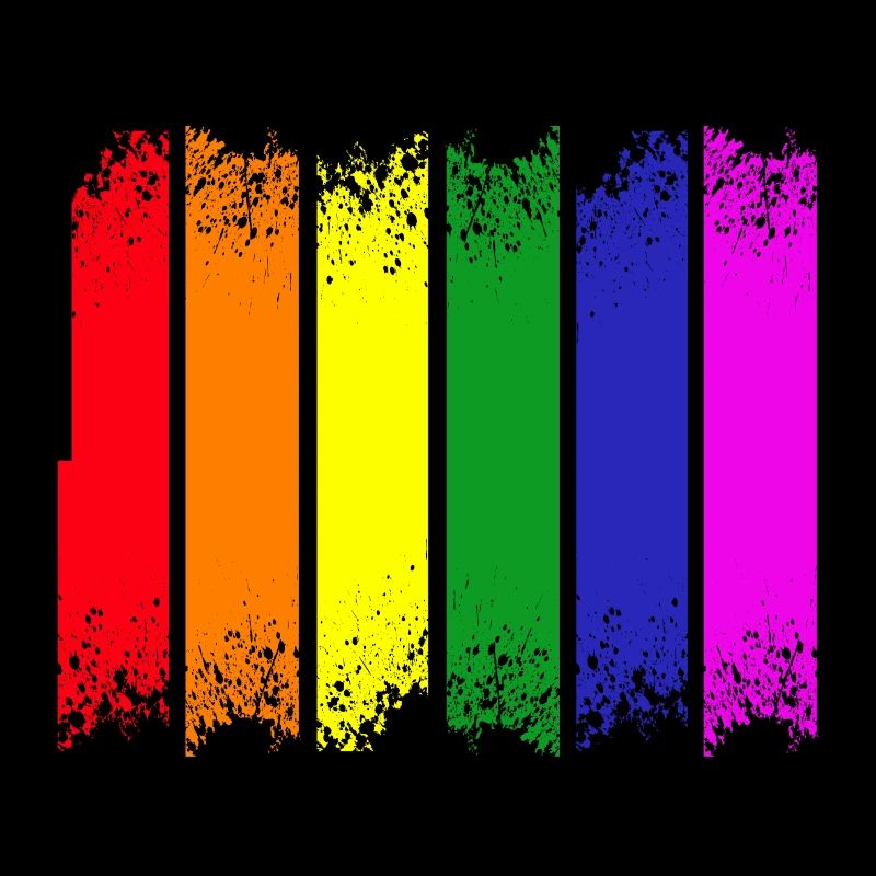 Fierté à rayures arc-en-ciel