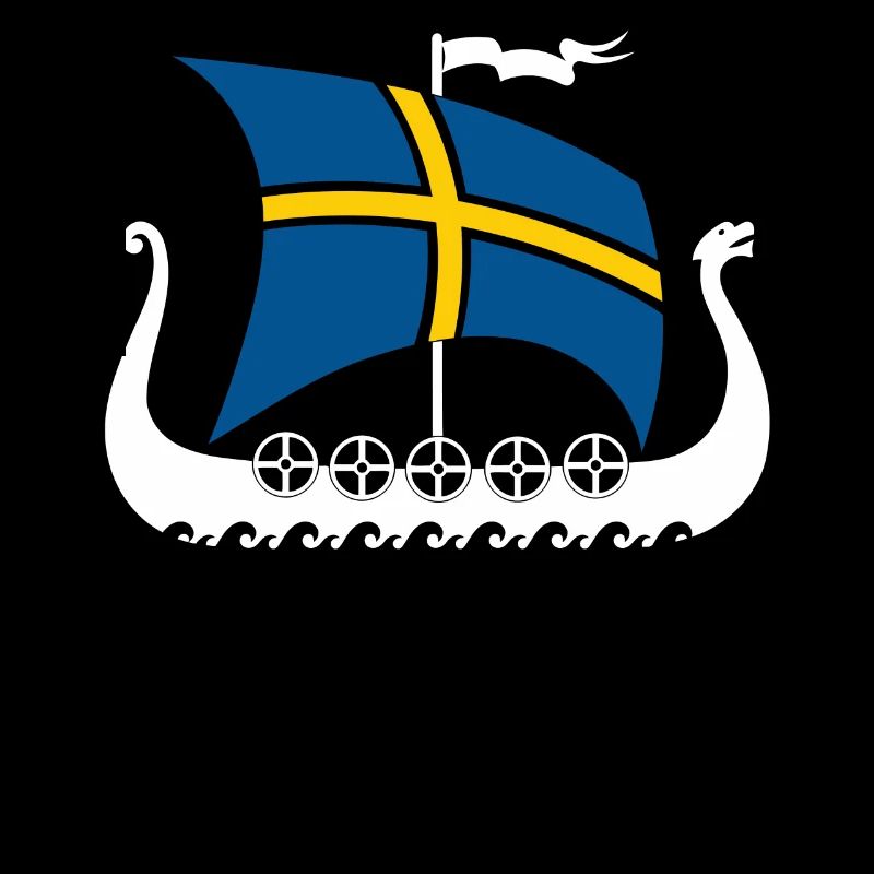 Suède Viking Ship Tshirt Navire Viking
