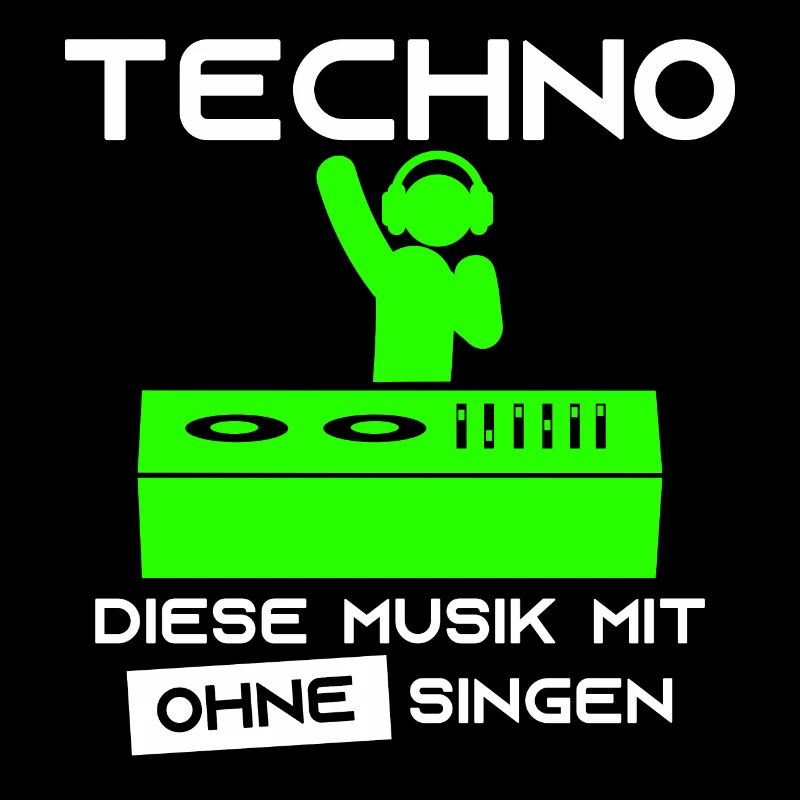 Techno - Diese Musik mit ohne singen-DJ Kopfhörer