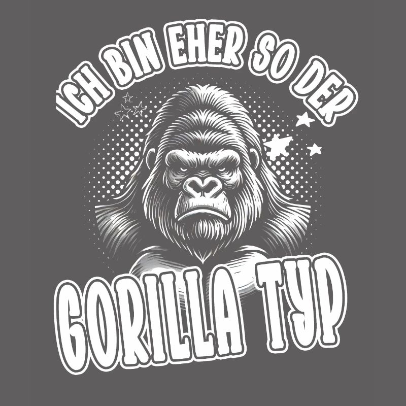 Ich bin eher so der Gorilla Typ: Lustiger Affe