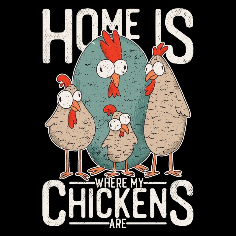 Poulets - C'est à la maison que sont mes poulets.