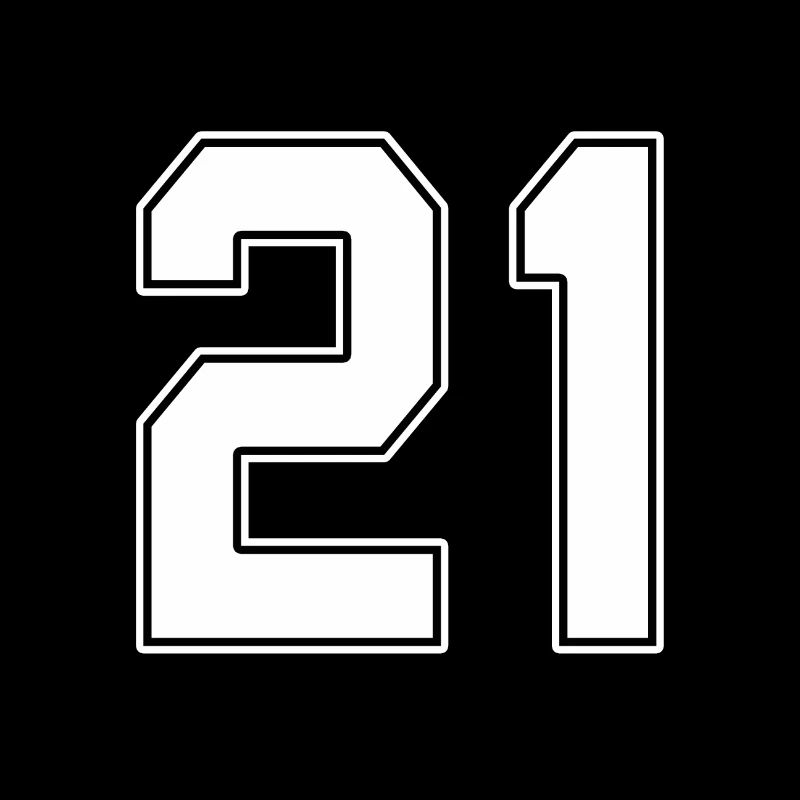 21 ans numéro maillot 21