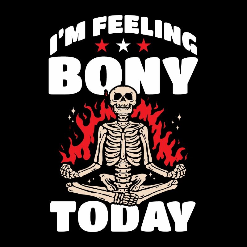 Goth Halloween bony today skeletonized