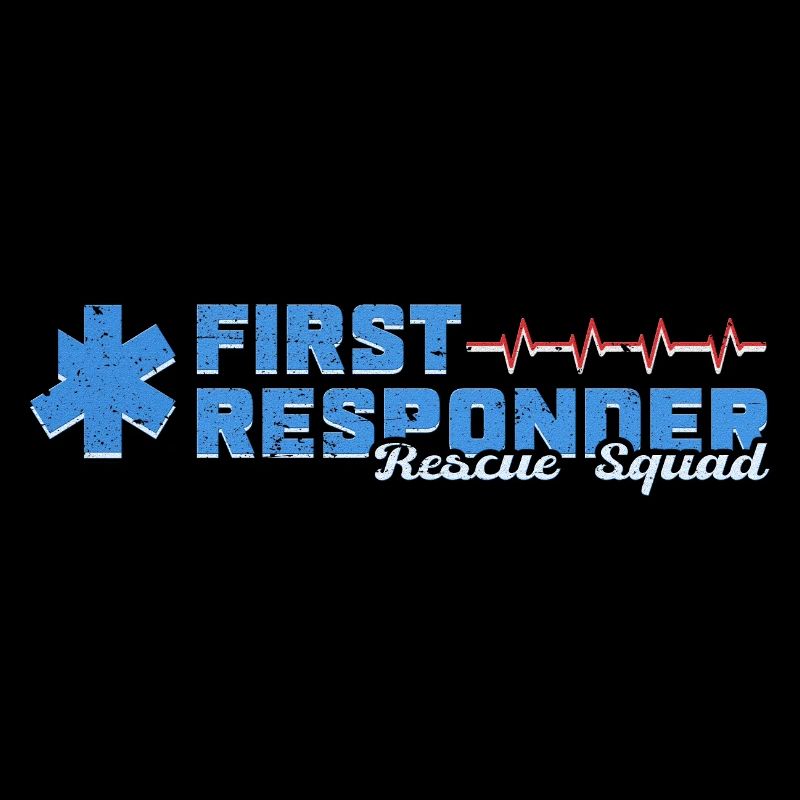 Motif bleu bleu De Secours Rescue Squad