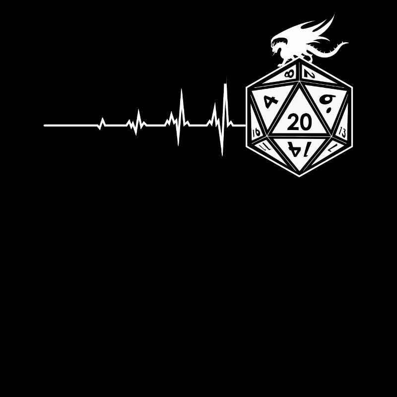 Cool D20 Dice Db Heartbeat Dragon D20 Table