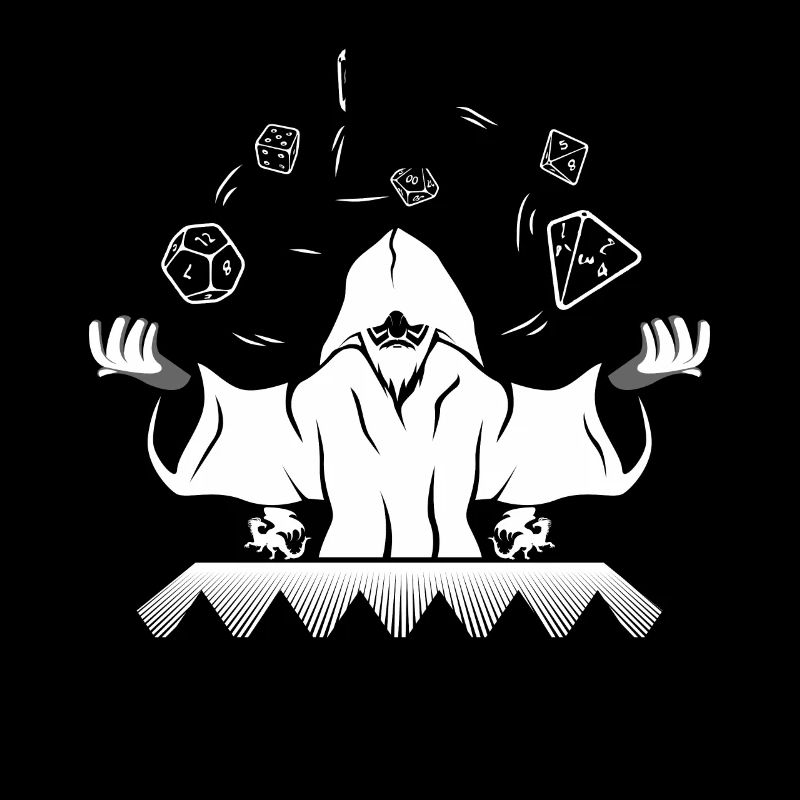 Game Master DM GOD D20 Wizard Tabletop RPG