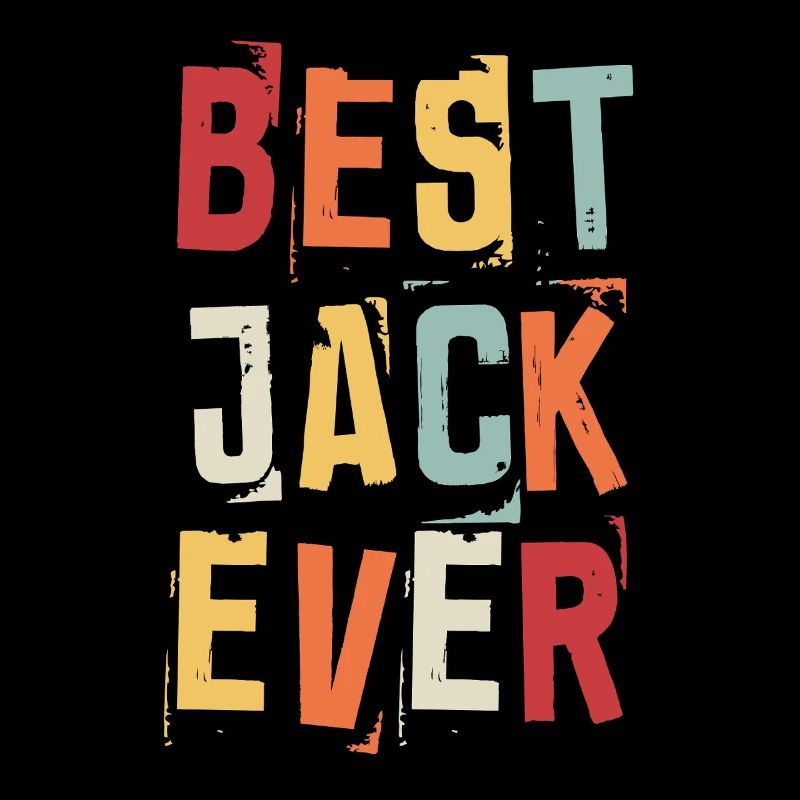Bester Jack Ever Retro Vorname Text Spruch
