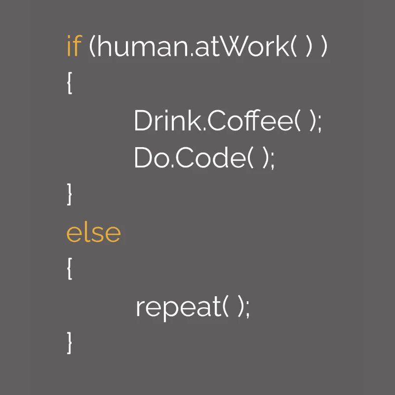 Programmeur Informaticien Café Cadeau C# Java