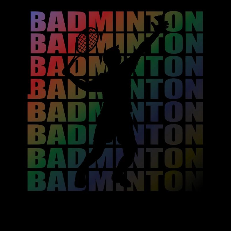 Conception d’idée cadeau de joueur de badminton
