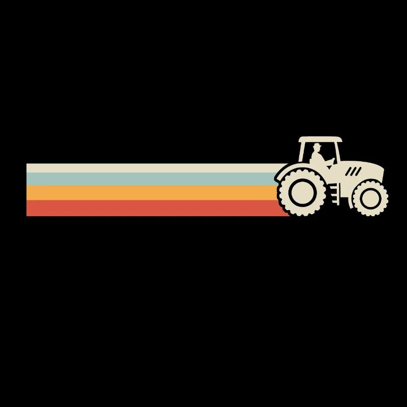 Retro tractor for farmer tractor