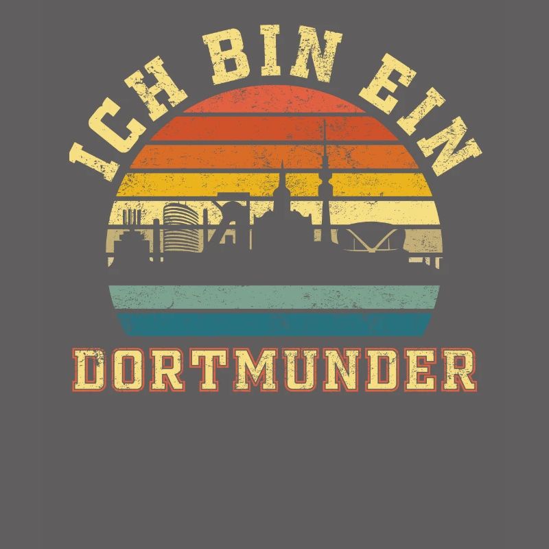 Dortmund - Ich bin ein Dortmunder Retro Style