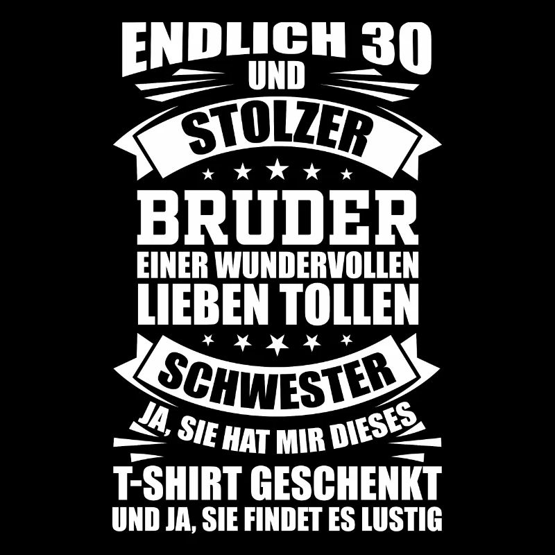 30 Geburtstag Bruder Geschwister Geschenkidee