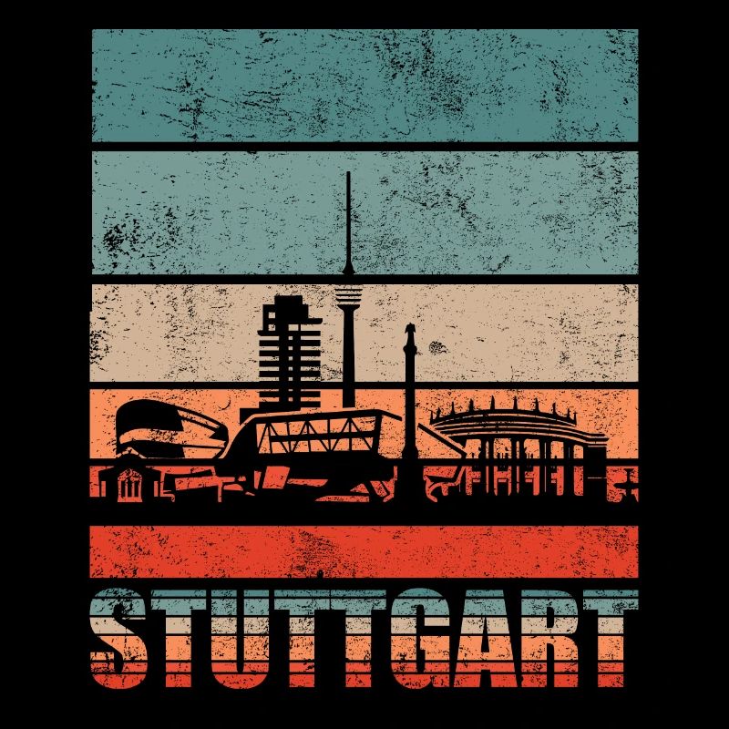 Stuttgart Skyline Geschenkidee