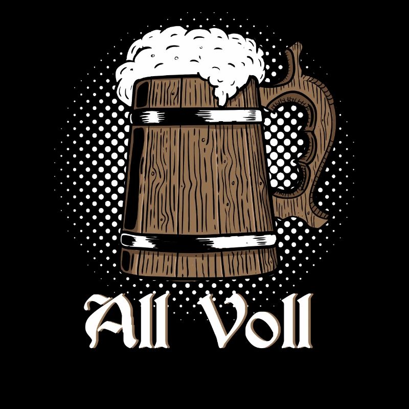 Mittelalter Trinkspruch all voll Ritter Bierkrug