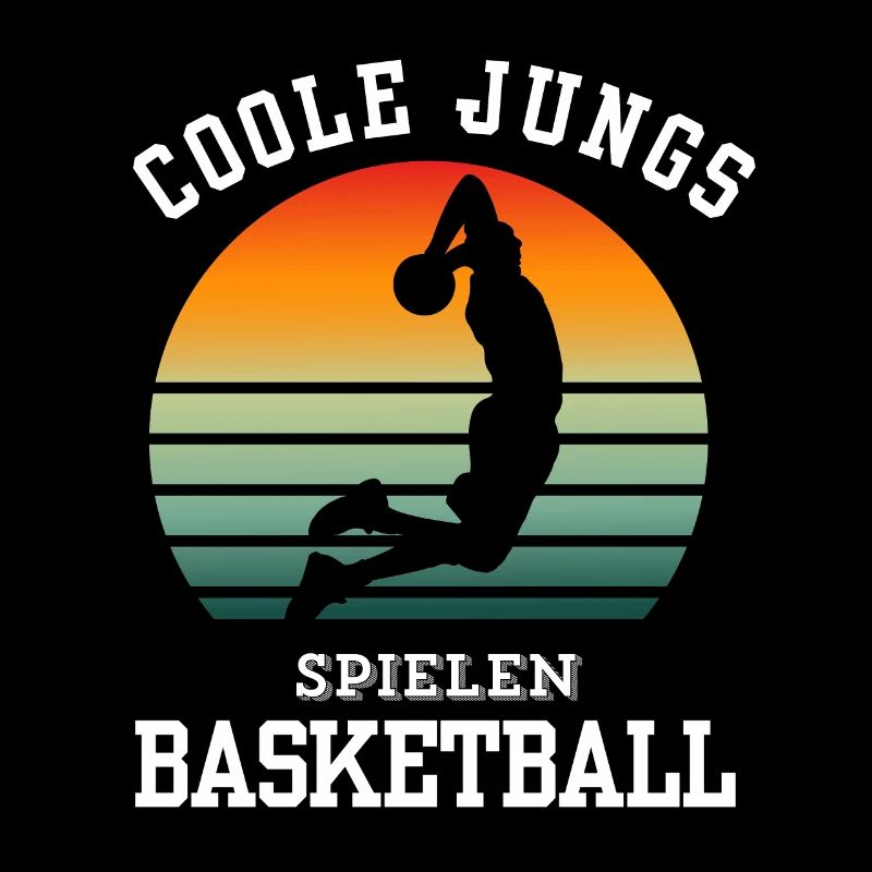 Basketball Tshirt B-Ball Dunking Rebound Player