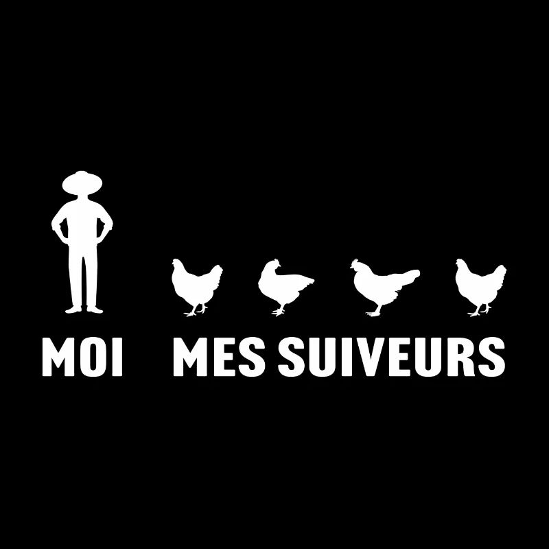 moi et mes suiveurs poules
