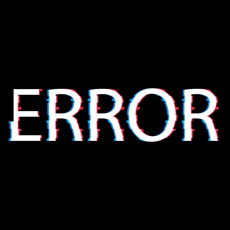 Conception d’erreur avec effet de glitch cool