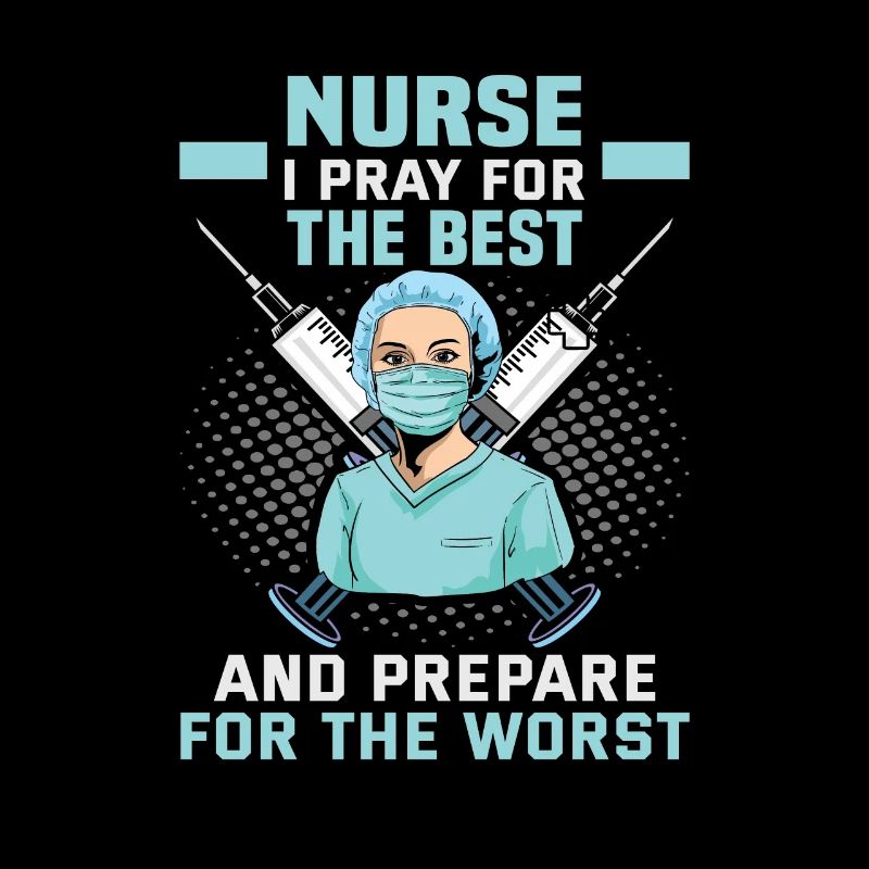 Pflegerin Nurse Je prie pour le Krankenschwester
