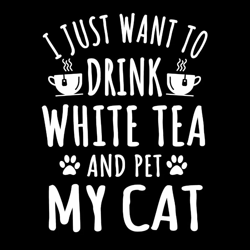 Thé blanc et tenue de propriétaire de chat