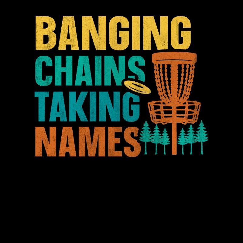 Retro Sunset Banging Chains prend des noms Disc Golf