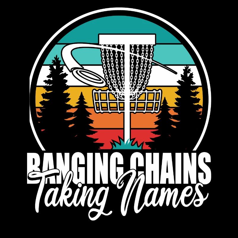 Retro Sunset Banging Chains prend des noms Disc Golf