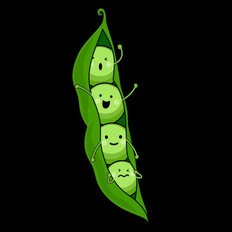 Peas vegetable garden
