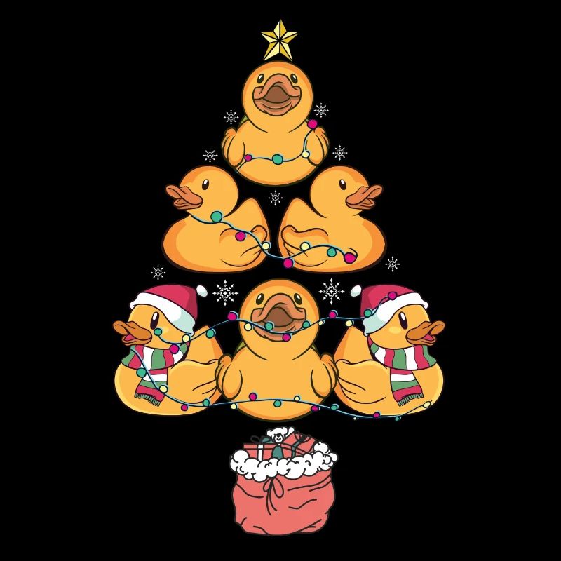 Arbre de Noël canard en caoutchouc