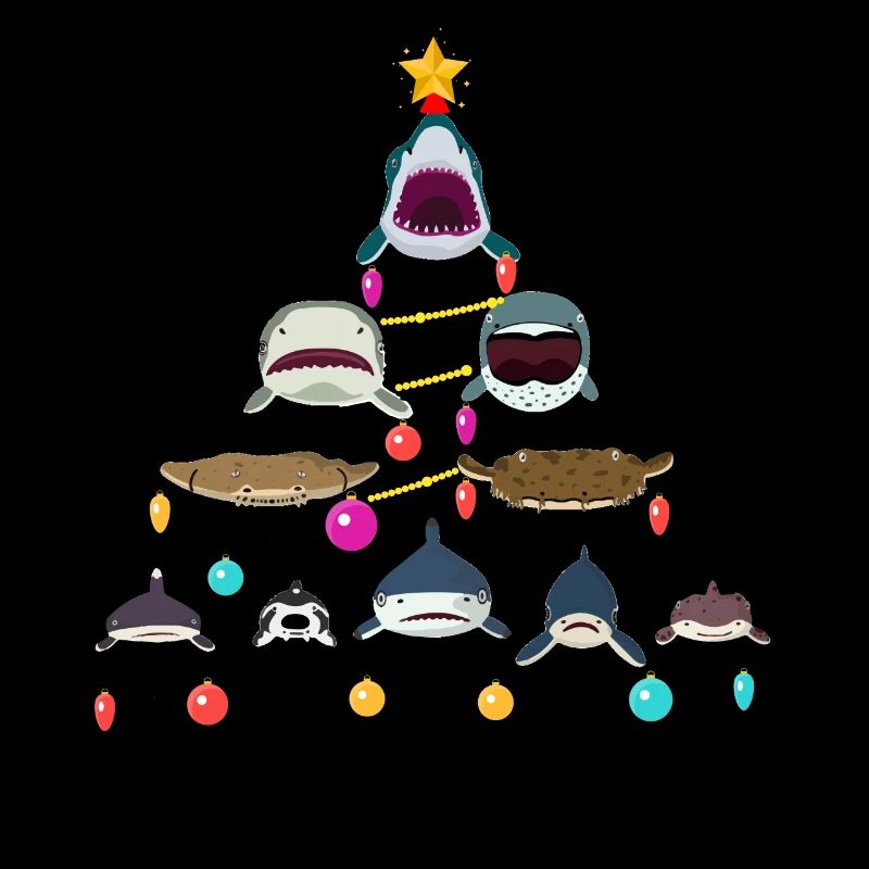 Shark, Sharks, Shakr Christmas Tree