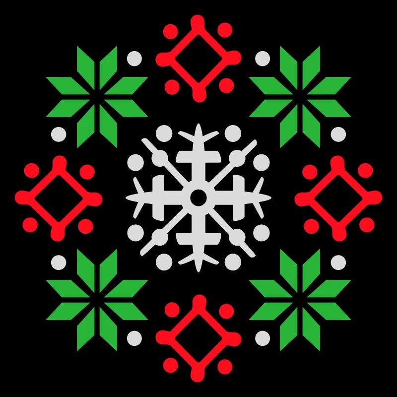 flocons de neige motif Noël pull neige