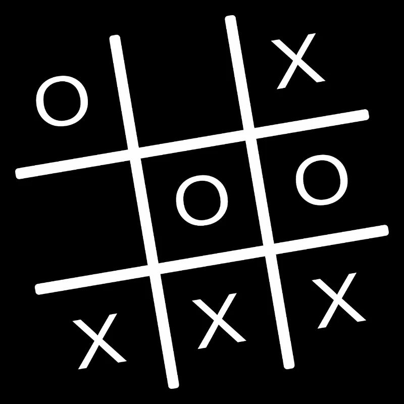 Minimalistisches Tic Tac Toe Grid