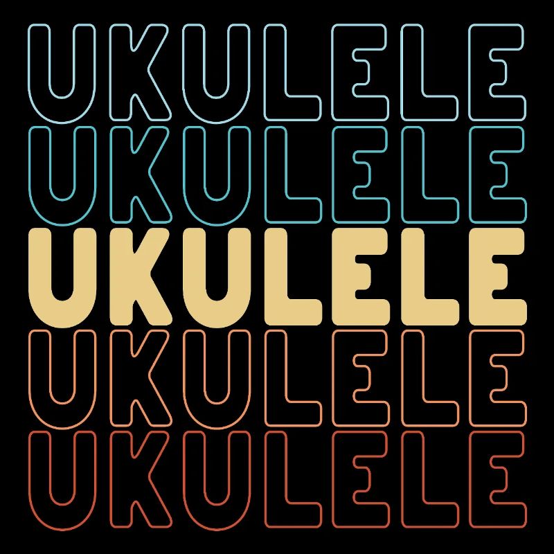 Typographie du ukulélé
