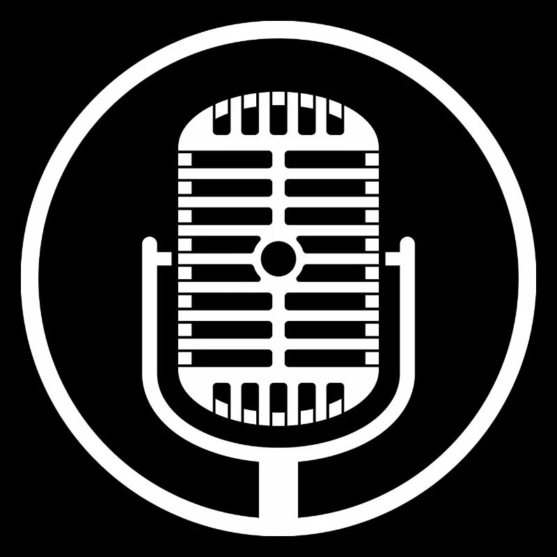 Emblème de microphone vintage