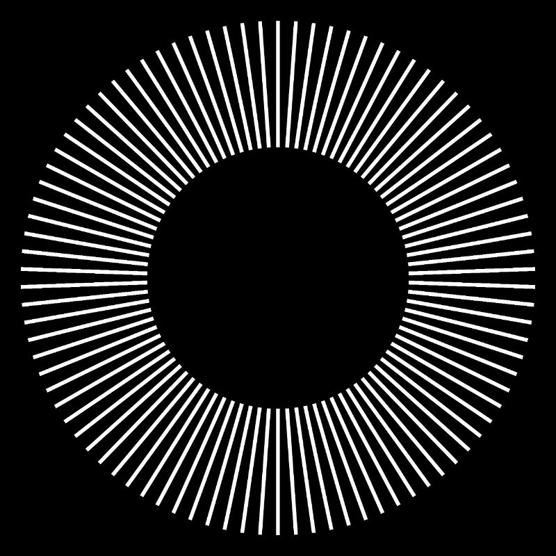Geometric Sunburst Ring Pattern