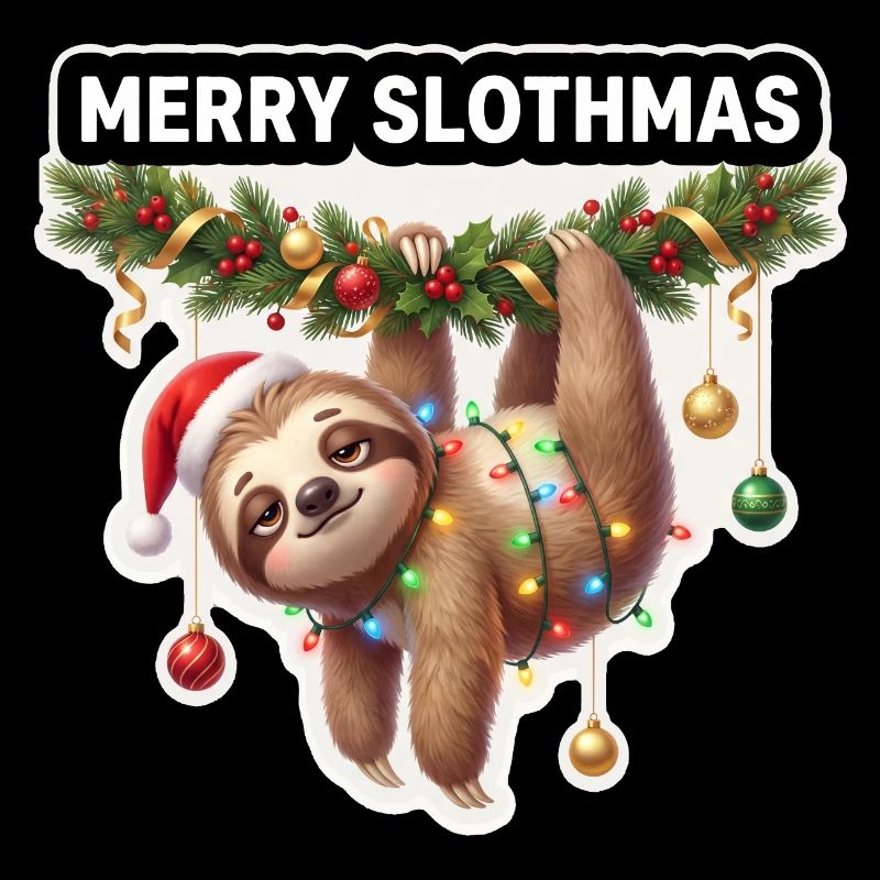 Frohe Slothmas Lichterkette