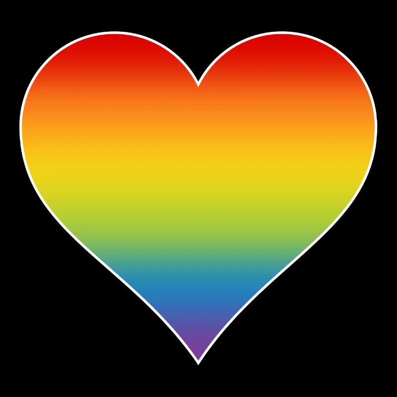 Regenbogen Herz