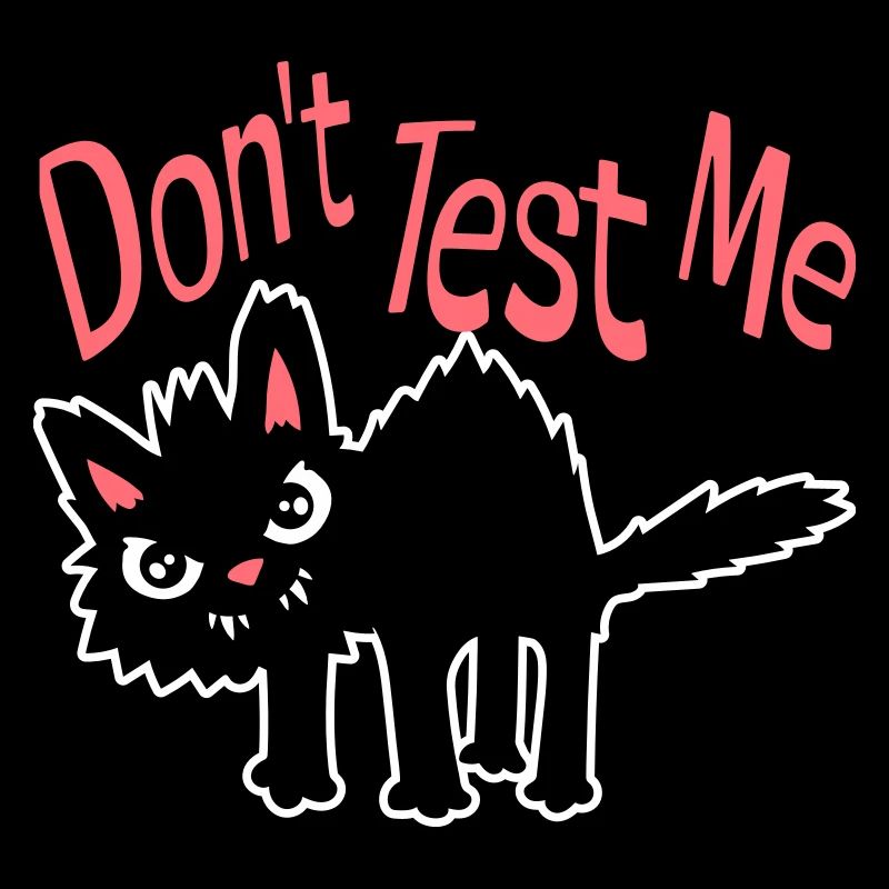 Ne me teste pas, chat coquin, citation drôle : logo
