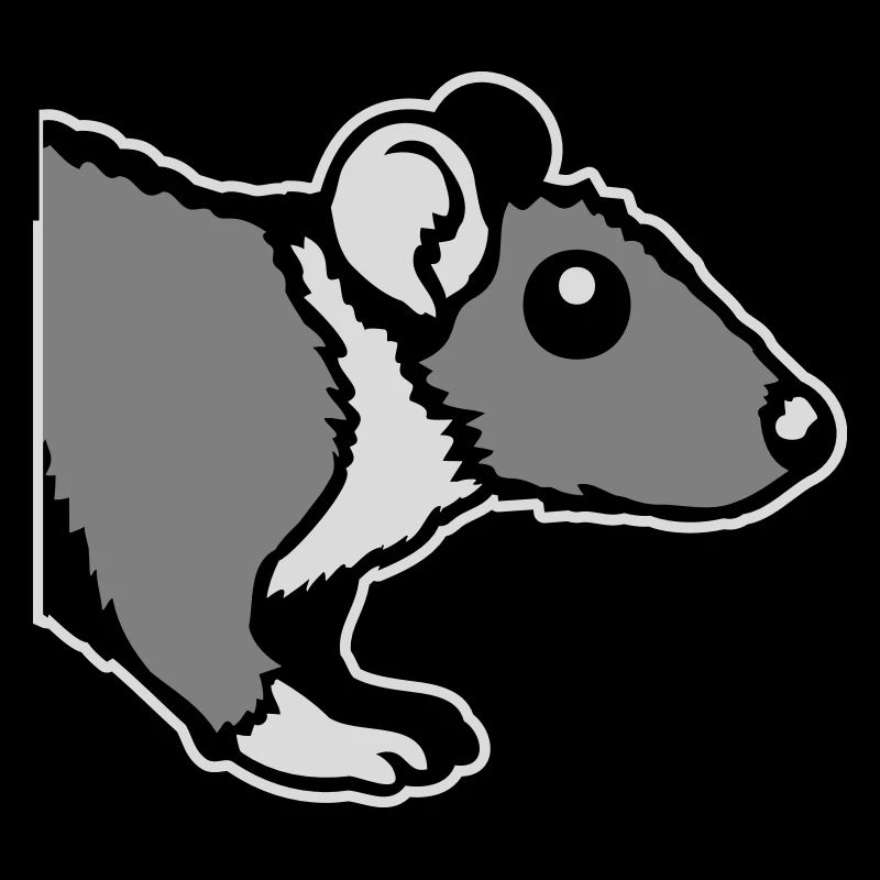 Rat avant Côté semi-curieux rongeur drôle