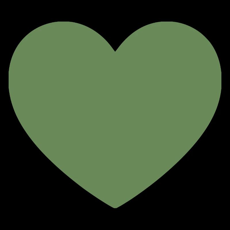 Cadeau de la Saint-Valentin vert cœur vert