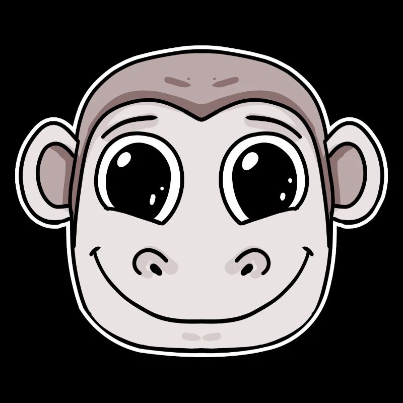 Affe Kopf Tier