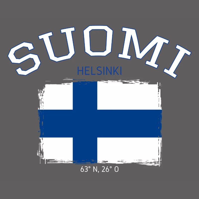 Finland flag with Helsinki reference