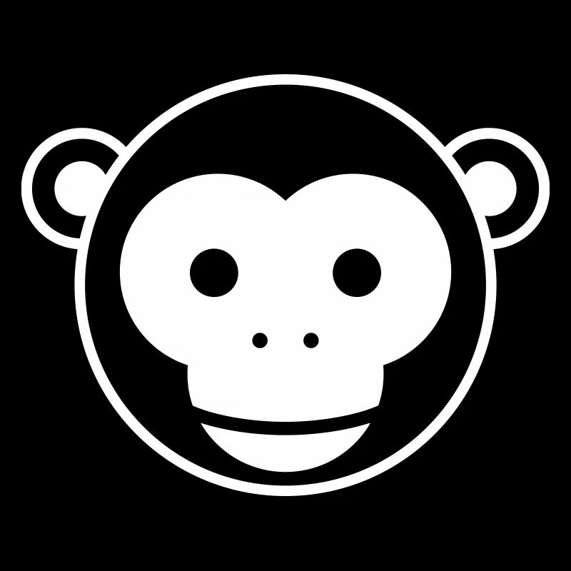 Monkey Head – Cute Monkey Face Cartoon