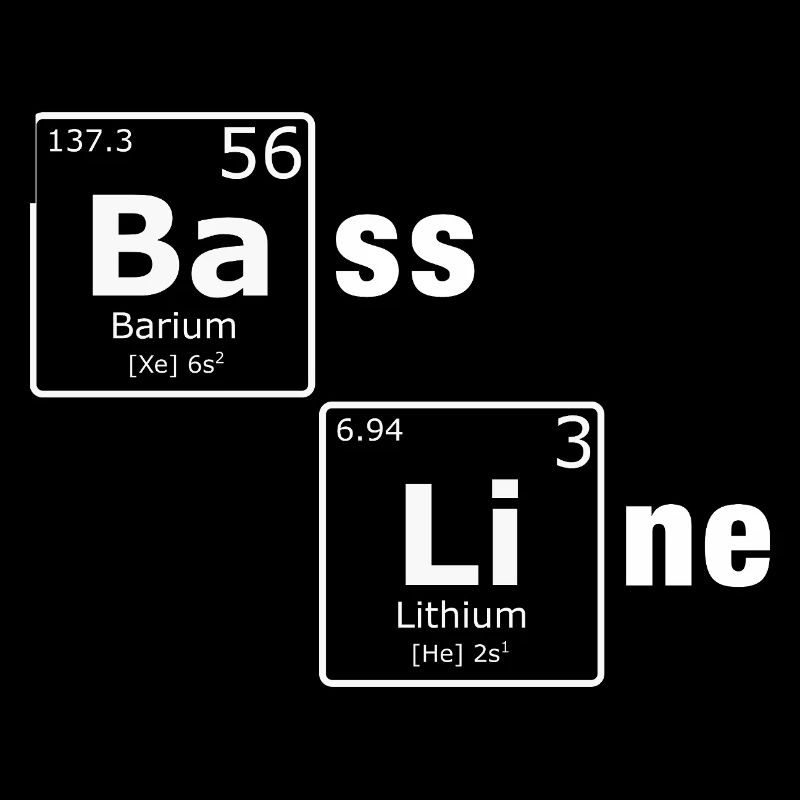 Ligne de basse PSE Éléments du tableau périodique Nerd