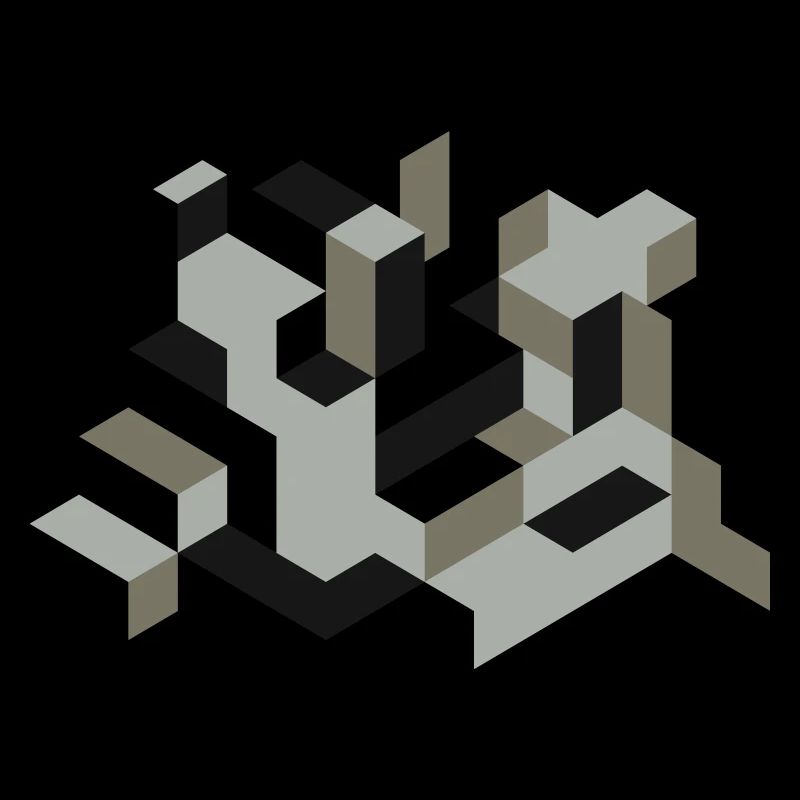 Perspective Construction Cube Dyeing Yourself Labyrinth 3D