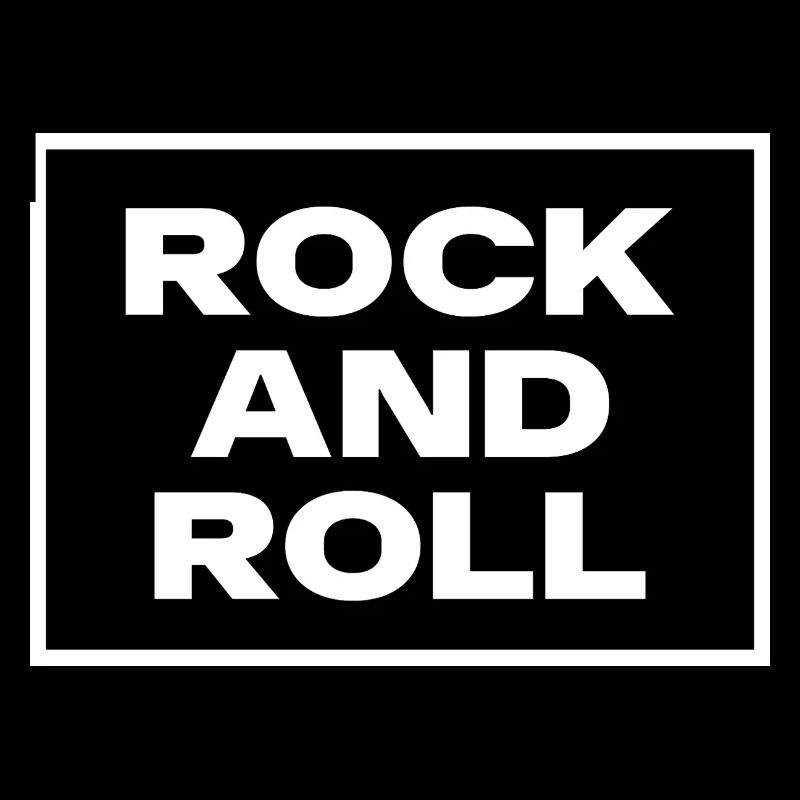 Rock and Roll Bold typography Monochrome