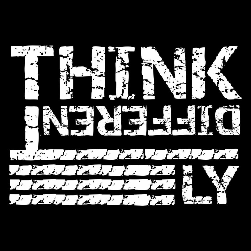 Anders denken – Grunge Typografie Design