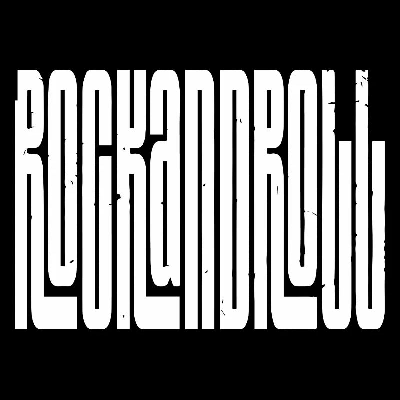 rock and roll bold logo design