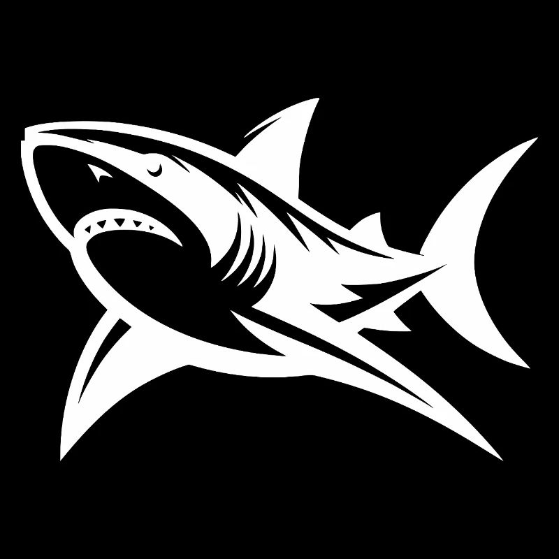 Sourire est difficile avec autant de blagues sur les dents sur le requin