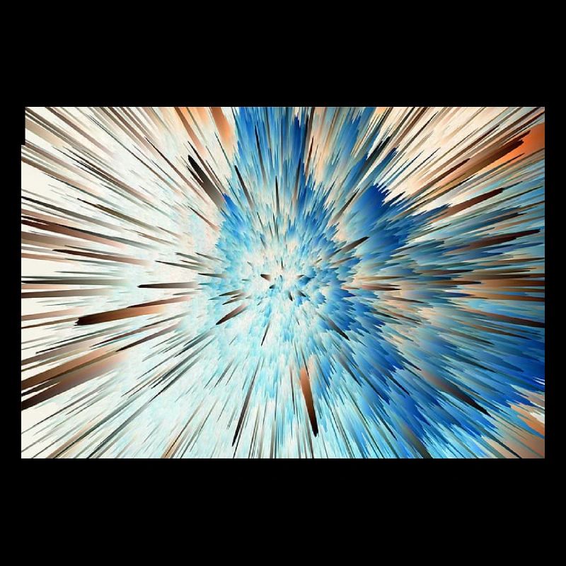 Radiale Blaue Explosion